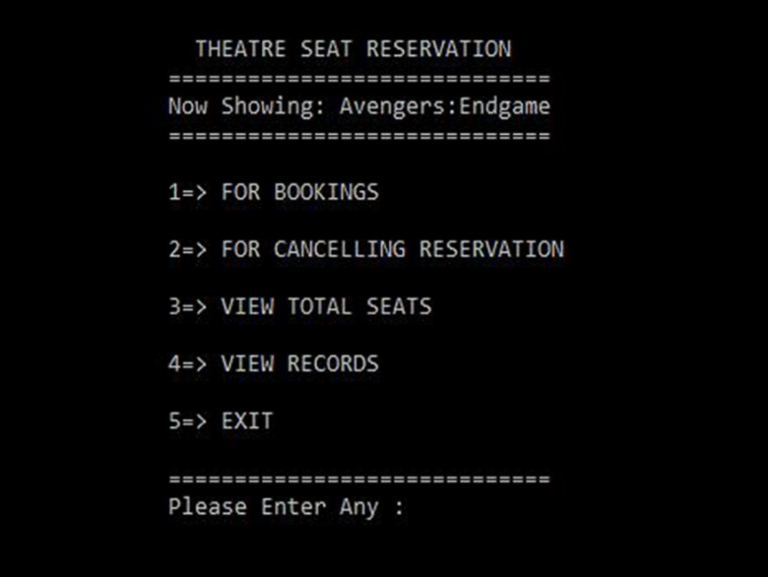 Download Theatre Reservation System