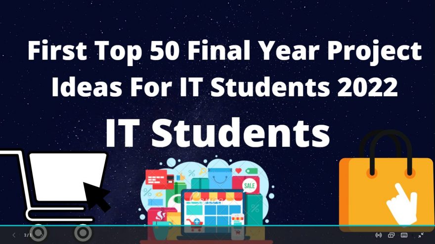 final year project ideas for it students 2022