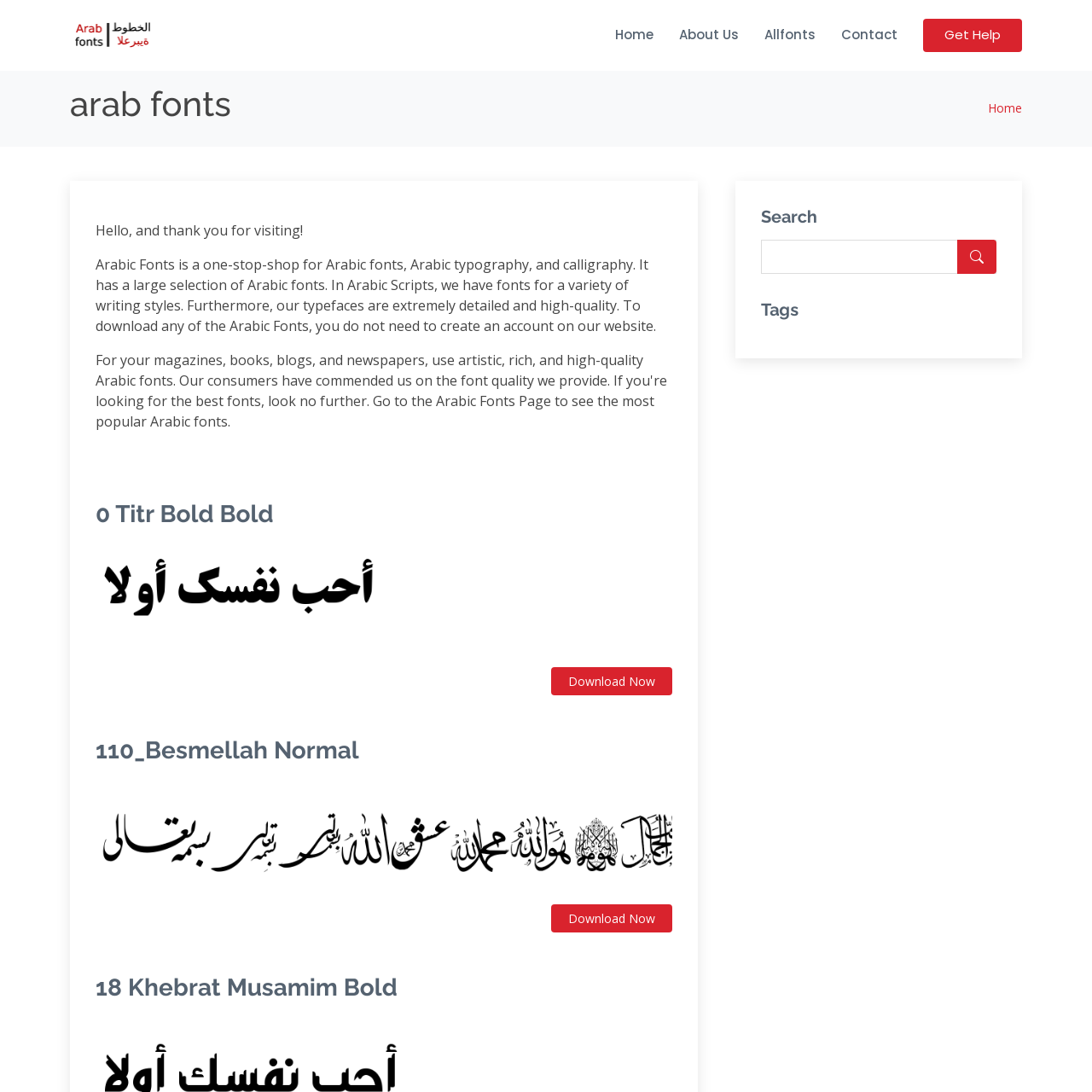 arabic fonts for photoshop
