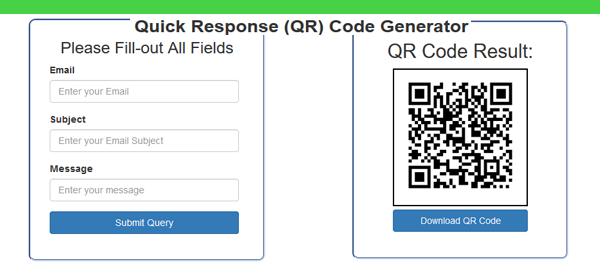 QR Code Generator In PHP With Source Code for free