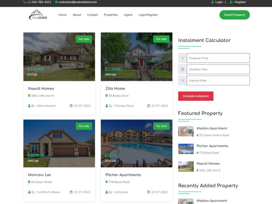Real Estate Management System in PHP with Source Code