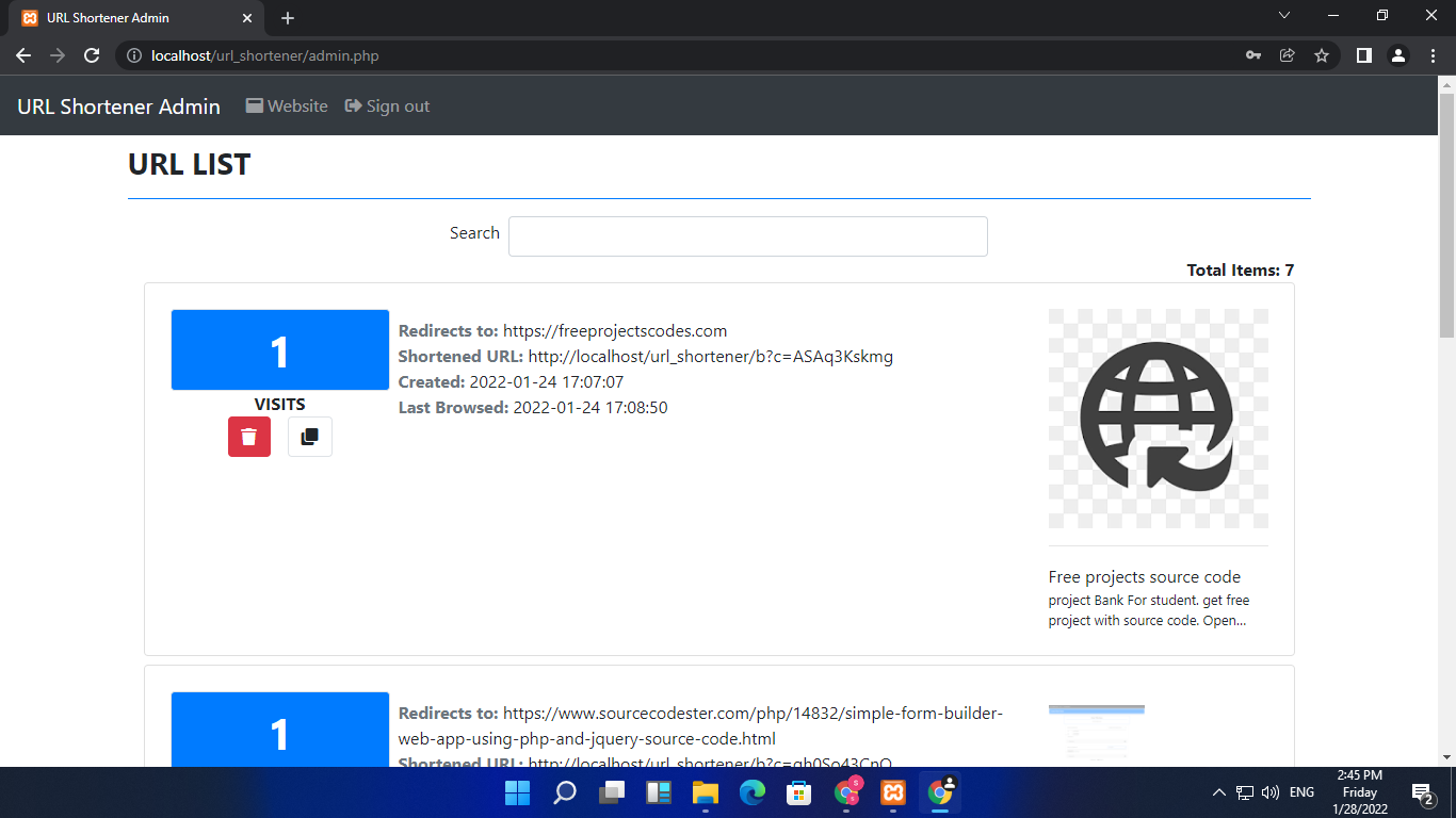 Free URL Shortener Open Source Project Download Free Projects Codes Free URL Shortener Open Source Project Download Free Projects Codes