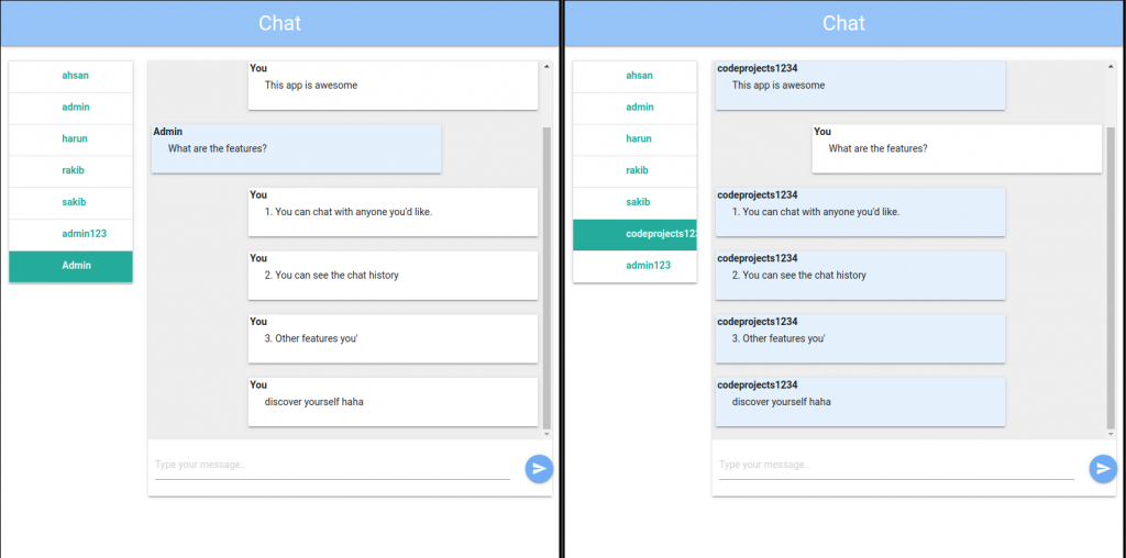 Chat application using django with source code for free