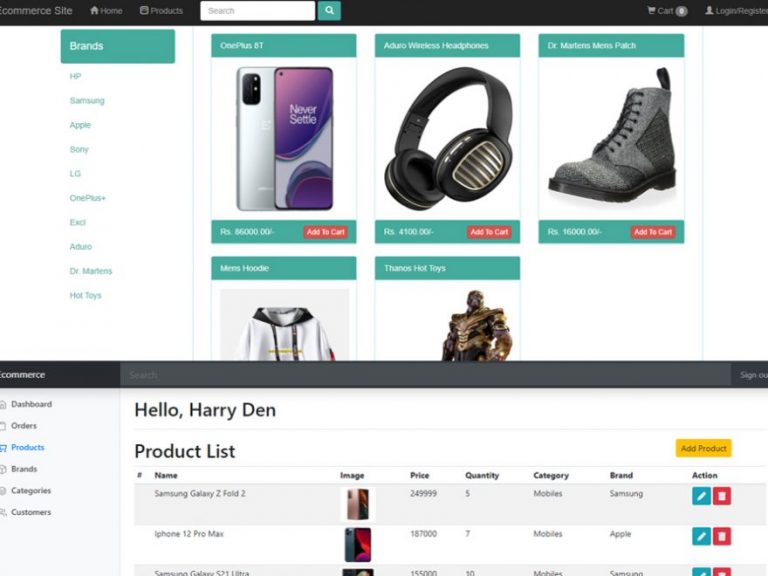 php ecommerce website source code free download