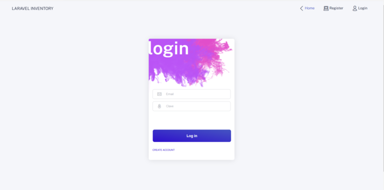 Inventory Management System laravel login page