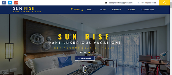 Hotel Booking website in php with source code