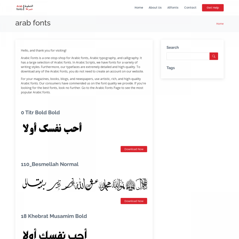 arabic font for photoshop download