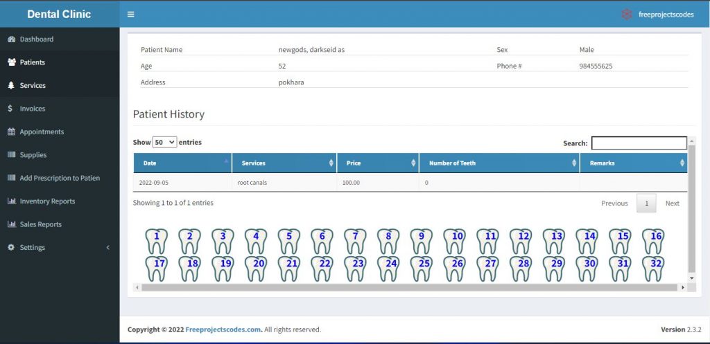 Dental Clinic Management System With Full Source Code