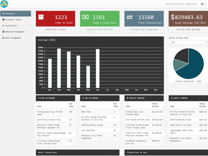 Sales and Inventory System in PHP CodeIgniter with Source Code